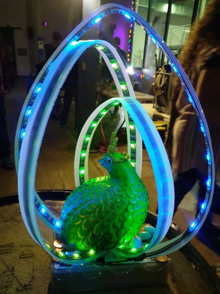 What came first, the chicken or the egg within and egg within an egg.